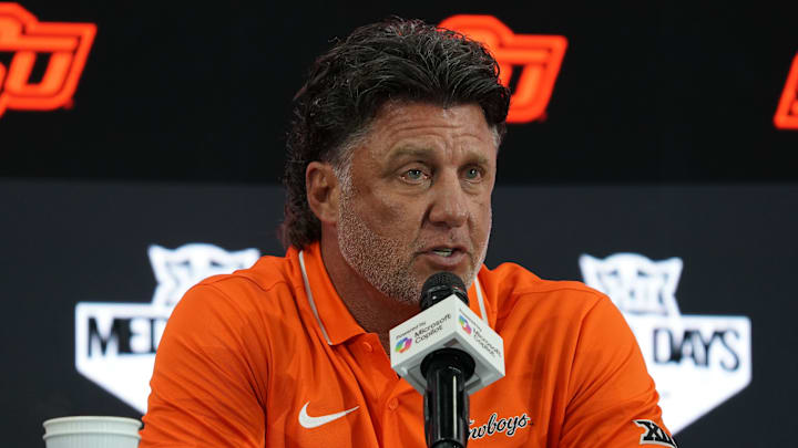 Oklahoma State head coach Mike Gundy Oklahoma State head coach Mike Gundy