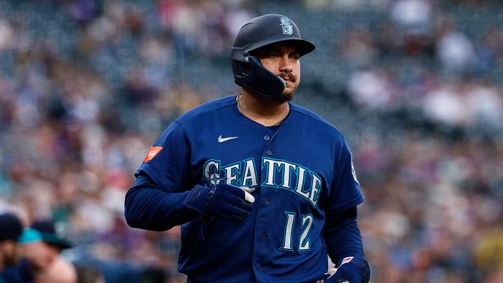 Sep 18, 2026; Denver, Colorado, USA; Seattle Mariners first baseman Josh Naylor (12) in the first inning against the Colorado Rockies at Coors Field. Mandatory Credit: Isaiah J. Downing-Imagn Images Sep 18, 2026; Denver, Colorado, USA; Seattle Mariners first baseman Josh Naylor (12) in the first inning against the Colorado Rockies at Coors Field. Mandatory Credit: Isaiah J. Downing-Imagn Images