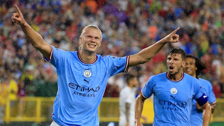 Erling Haaland scored against Bayern in pre-season