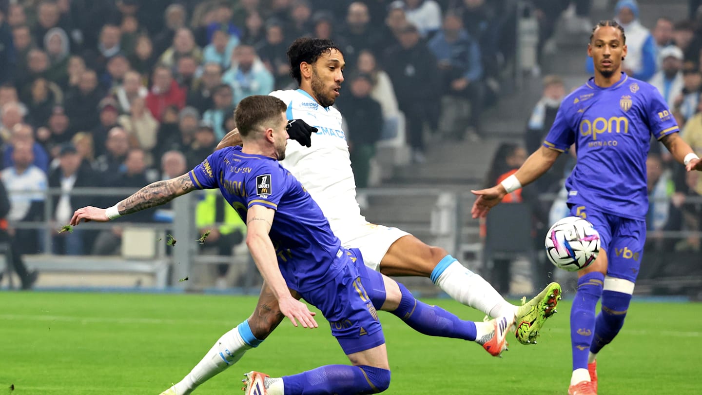 AS Monaco - OM : Les compositions officielles sont tombées, avec Aubameyang d'entrée