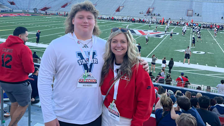 Reis Russell on an Arizona visit