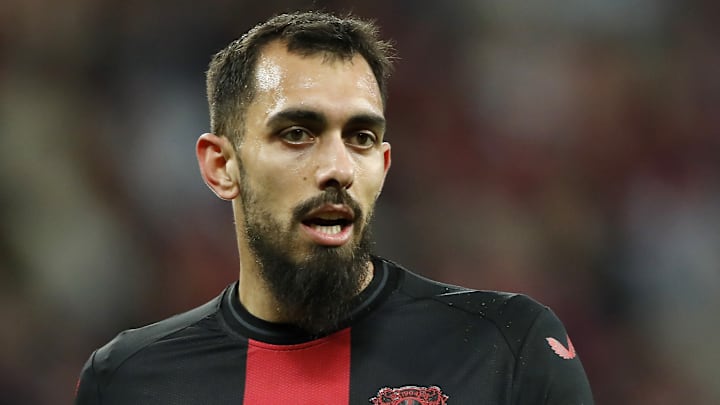 Borja Iglesias hat für die Werkself noch nicht getroffen.