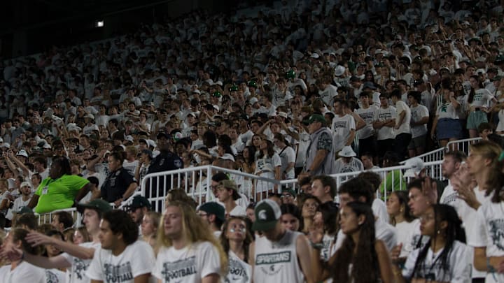 Michigan State football student section Michigan State football student section