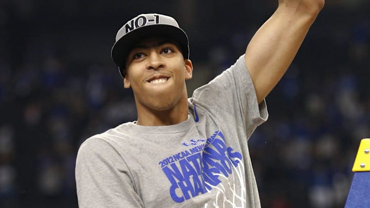 Kentucky's Anthony Davis gets ready to cut down the nets.Apr. 2, 2012

Lcjdc5 64aiymr7xp2trpfjcjs Original