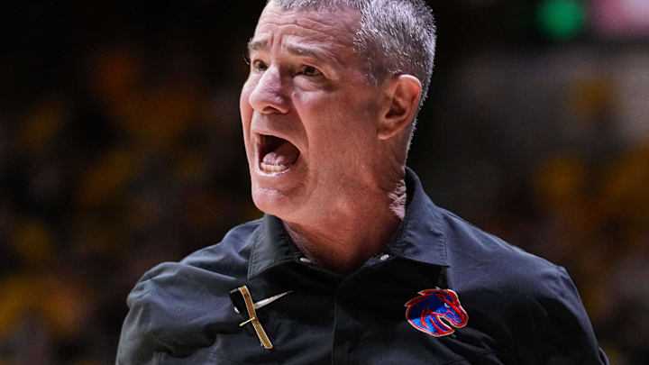 Boise State Broncos head coach Leon Rice.