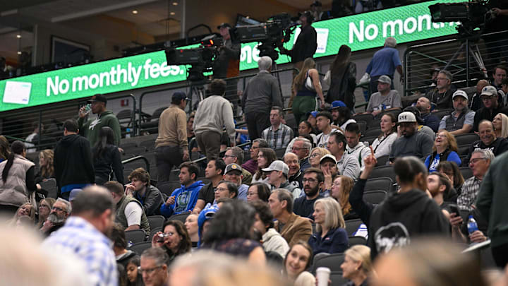 Fans left early during the Dallas Mavericks game against the Sacramento Kings. Fans left early during the Dallas Mavericks game against the Sacramento Kings.