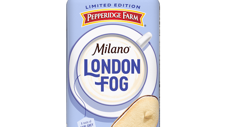 Pepperidge Farm Milano London Fog limited edition cookie