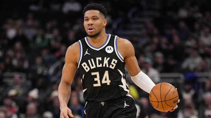 Milwaukee Bucks forward Giannis Antetokounmpo.