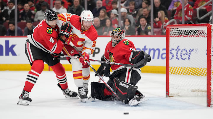Calgary Flames v Chicago Blackhawks
