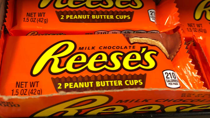 A stroll down the candy store at a local convenience store found nearly 20 varieties of Reese's