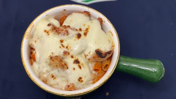 Galbani Fresh Mozzarella in a homemade pasta dish