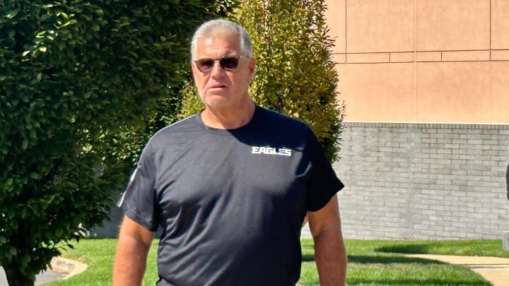 Eagles OL coach Jeff Stoutland Eagles OL coach Jeff Stoutland