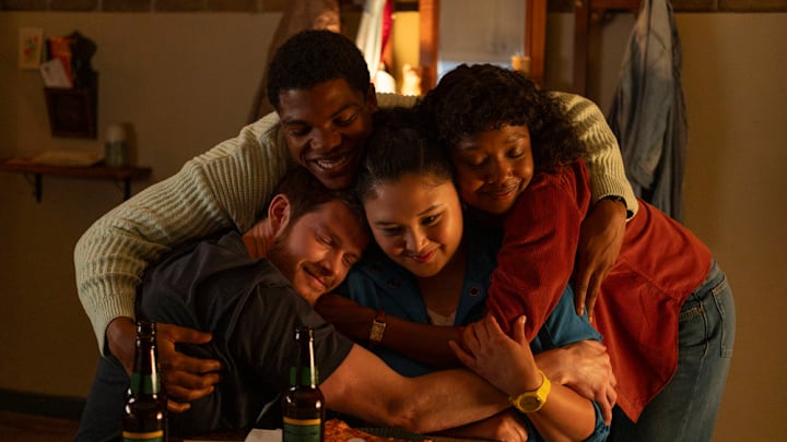 BRILLIANT MINDS -- "The Girl Who Cried Pregnant" Episode 106 -- Pictured: (l-r) Alex MacNicoll as Dr. Van Markus, Spence Moore II as Dr. Jacob Nash, Aury Krebs as Dr. Dana Dang, Ashleigh LaThrop as Dr. Ericka Kinney