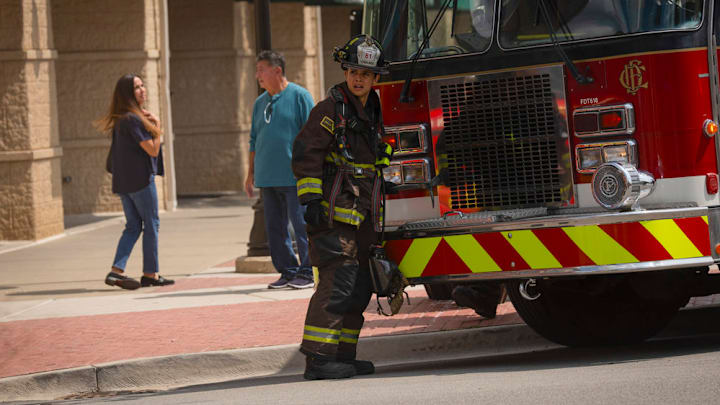 CHICAGO FIRE -- "All Kinds Of Crazy" Episode 13003 -- Pictured: Miranda Rae Mayo as Stella Kidd -- (Photo by: Peter Gordon/NBC)
