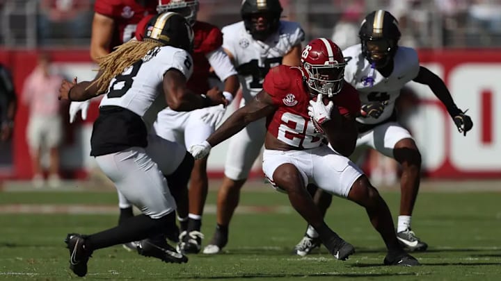 Jam Miller (26) against Vanderbilt.