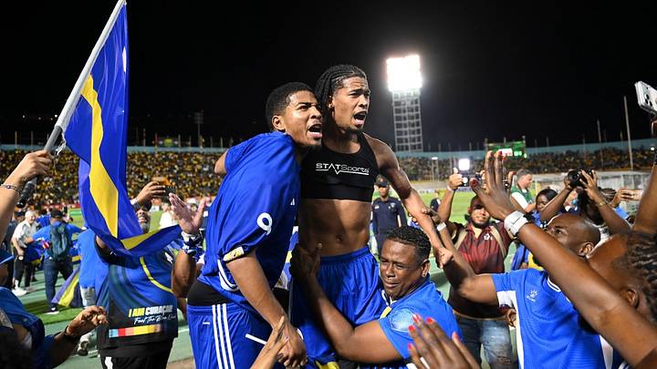Jugadores de Haití celebran el pase al Mundial 2026. Jugadores de Haití celebran el pase al Mundial 2026.