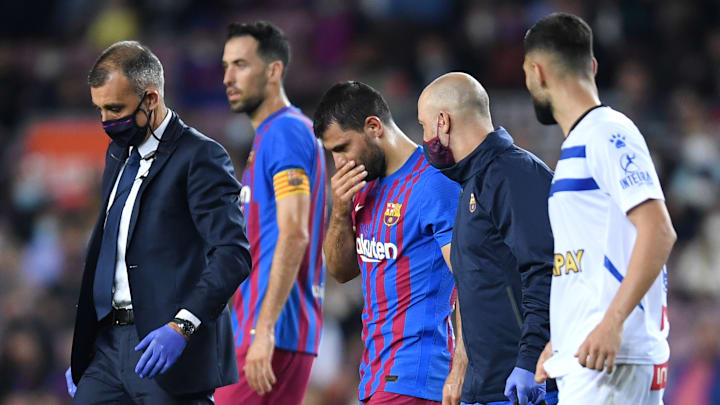 Sergio Aguero musste frühzeitig vom Platz