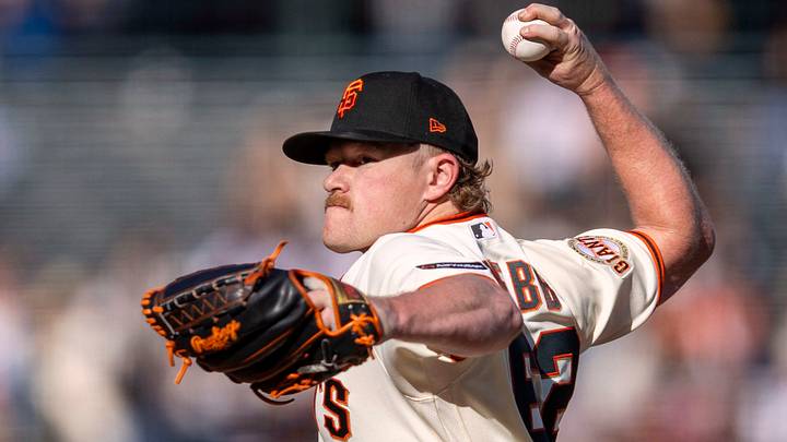 San Francisco Giants starting pitcher Logan Webb (62) throws a pitch at Oracle Park. Credit: John Hefti-Imagn Images San Francisco Giants starting pitcher Logan Webb (62) throws a pitch at Oracle Park. Credit: John Hefti-Imagn Images