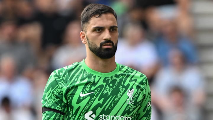 Giorgi Mamardashvili played during Liverpool's Preston friendly.