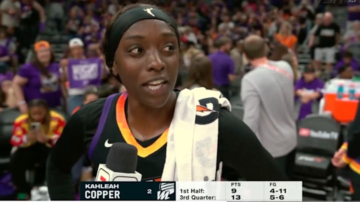 Kahleah Copper was not impressed with the officials’ performance in Game 4 of the WNBA Finals. 