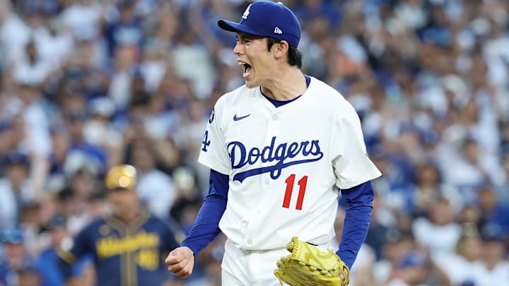 National League Championship Series - Milwaukee Brewers v Los Angeles Dodgers - Game Three