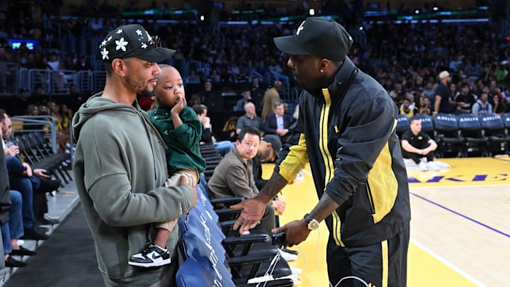 Celebrities At The Los Angeles Lakers Game Celebrities At The Los Angeles Lakers Game