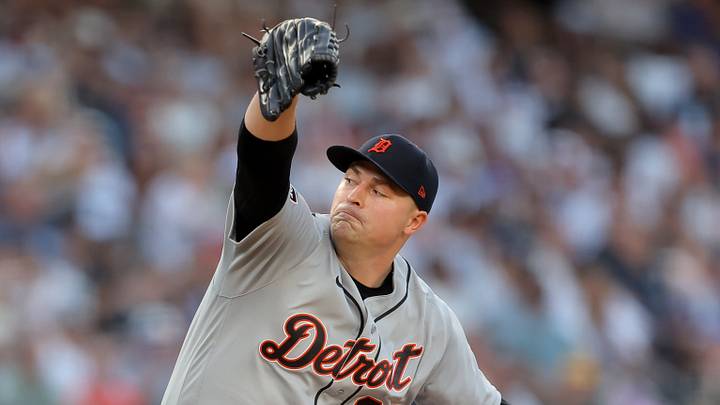 Jun 30, 2026; Bronx, New York, USA; Detroit Tigers starting pitcher Tarik Skubal (29) pitches against the New York Yankees during the second inning at Yankee Stadium. Mandatory Credit: Brad Penner-Imagn Images Jun 30, 2026; Bronx, New York, USA; Detroit Tigers starting pitcher Tarik Skubal (29) pitches against the New York Yankees during the second inning at Yankee Stadium. Mandatory Credit: Brad Penner-Imagn Images