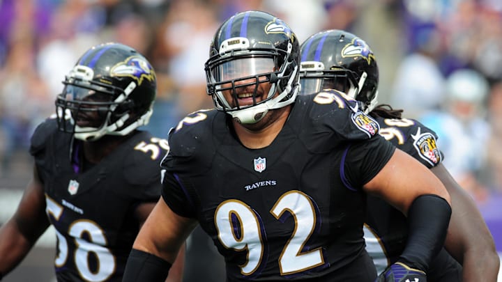 Sam Ngata, the son of former Baltimore Ravens defensive tackle Haloti Ngata (92), will visit the Utah Utes during team camp in June. Sam Ngata, the son of former Baltimore Ravens defensive tackle Haloti Ngata (92), will visit the Utah Utes during team camp in June.