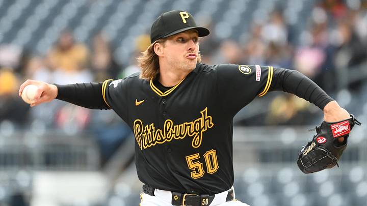 May 2, 2026; Pittsburgh, Pennsylvania, USA; Pittsburgh Pirates starting pitcher Carmen Mlodzinski delivers the ball to the Cincinnati Reds during the first inning at PNC Park. Mandatory Credit: Philip G. Pavely-Imagn Images May 2, 2026; Pittsburgh, Pennsylvania, USA; Pittsburgh Pirates starting pitcher Carmen Mlodzinski delivers the ball to the Cincinnati Reds during the first inning at PNC Park. Mandatory Credit: Philip G. Pavely-Imagn Images
