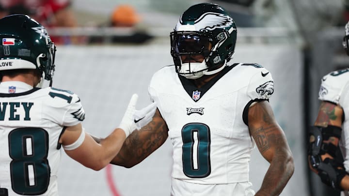 RB D'Andrew Swift is one of five Eagles free agents who must be re-signed this offseason. 