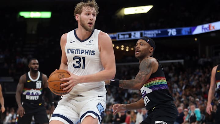 Memphis Grizzlies center Jock Landale has started every game Zach Edey has been unavailable to play this season and would likely get the call if his 7-foot-4 teammate is ruled out with a head issue. Memphis Grizzlies center Jock Landale has started every game Zach Edey has been unavailable to play this season and would likely get the call if his 7-foot-4 teammate is ruled out with a head issue.