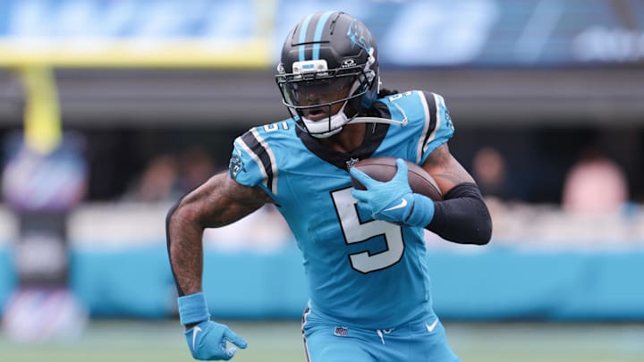 Rico Dowdle and the Panthers look to stay hot with the Bills coming to town in Week 8.