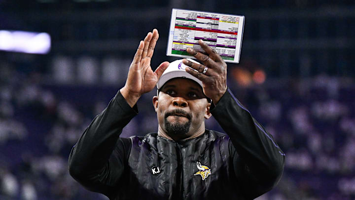 Minnesota Vikings defensive coordinator Brian Flores