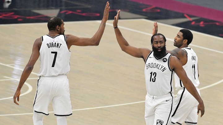Kevin Durant, James Harden, Kyrie Irving