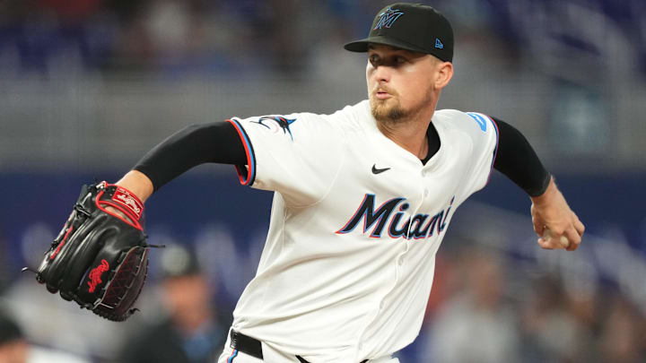 Miami Marlins starting pitcher Braxton Garrett.