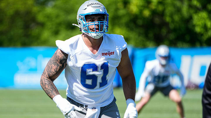 Detroit Lions defensive lineman Ahmed Hassanein.
