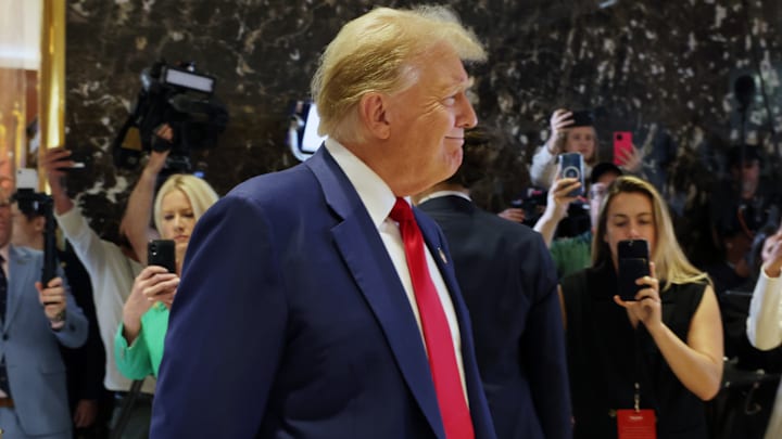 President Trump Holds A Press Conference At Trump Tower Day After Guilty Verdict