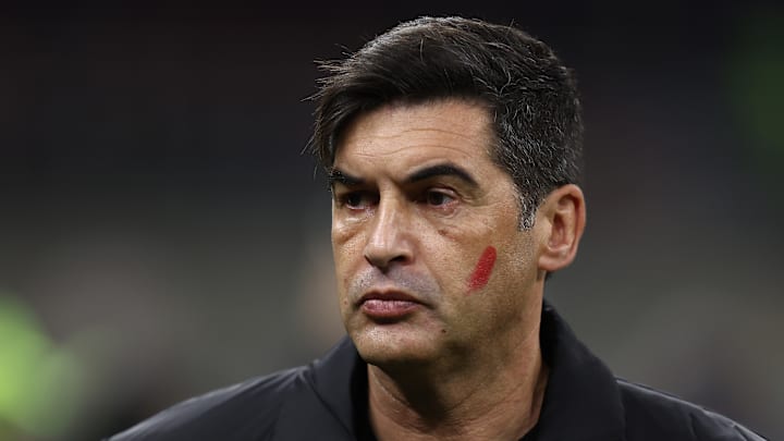 Paulo Fonseca, head coach of Ac Milan, looks on during the...