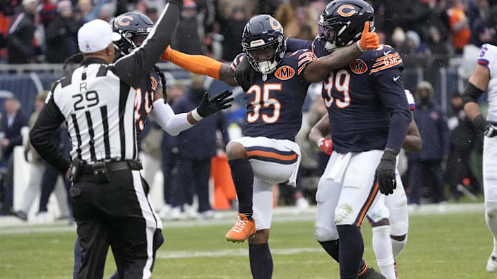 Gardner-Johnson celebrates with defensive tackle Gervon Dexter  after on of his two sacks Sunday in the win over the Giants.