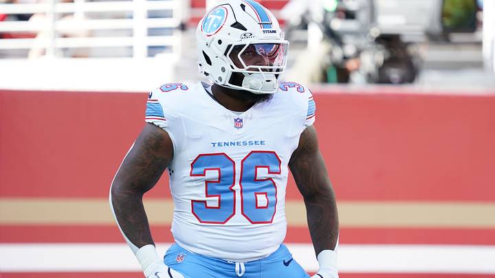 Aug 13, 2026; Santa Clara, California, USA; Tennessee Titans running back Julius Chestnut (36) warms up before the game against the San Francisco 49ers at Levi's Stadium. Mandatory Credit: David Gonzales-Imagn Images Aug 13, 2026; Santa Clara, California, USA; Tennessee Titans running back Julius Chestnut (36) warms up before the game against the San Francisco 49ers at Levi's Stadium. Mandatory Credit: David Gonzales-Imagn Images