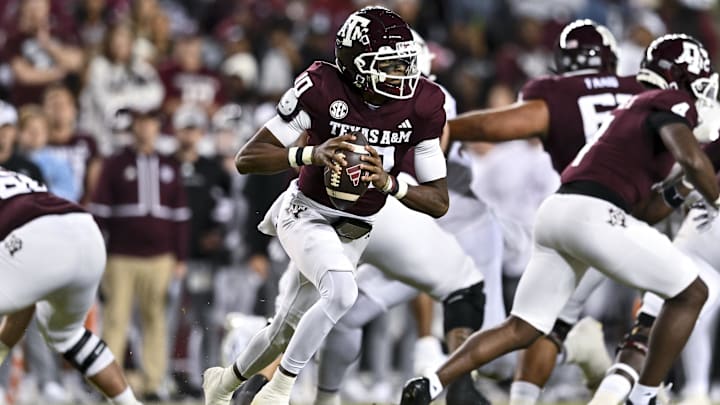 Quarterback Marcel Reed will look to improve on Texas A&M's 8–5 2024 record. 
