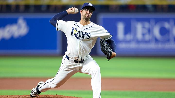 Apr 8, 2026; St. Petersburg, Florida, USA; Tampa Bay Rays starting pitcher Joe Boyle (36) throws a pitch against the Chicago Cubs =Iin the third inning at Tropicana Field. Mandatory Credit: Nathan Ray Seebeck-Imagn Images Apr 8, 2026; St. Petersburg, Florida, USA; Tampa Bay Rays starting pitcher Joe Boyle (36) throws a pitch against the Chicago Cubs =Iin the third inning at Tropicana Field. Mandatory Credit: Nathan Ray Seebeck-Imagn Images