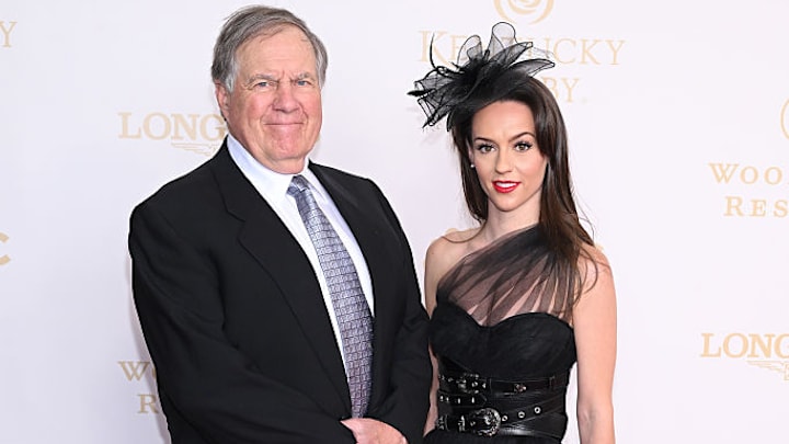 Bill Belichick and girlfriend Jordon Hudson are among the celebrities at the Kentucky Derby.