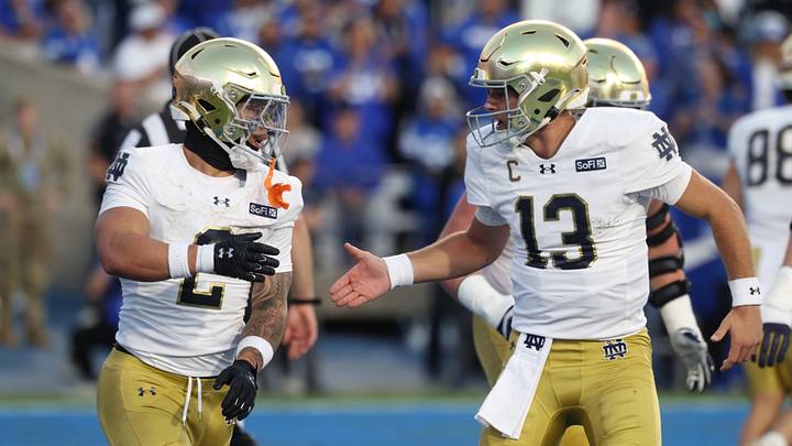 Notre Dame is favored against Navy in Week 8 of the college football season.