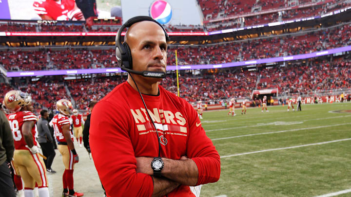 San Francisco 49ers defensive coordinator Robert Saleh
