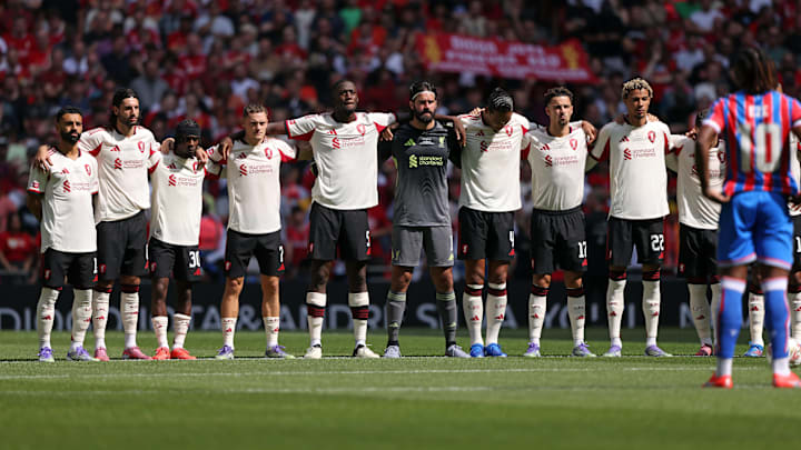 A minute’s silence in memory of Diogo Jota had to be cut short.