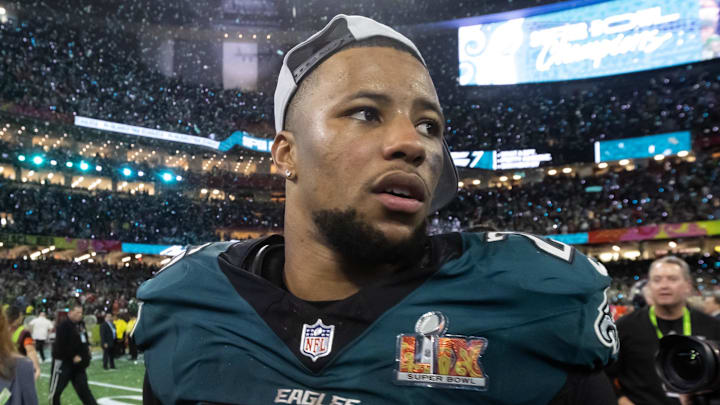 Philadelphia Eagles running back Saquon Barkley Philadelphia Eagles running back Saquon Barkley