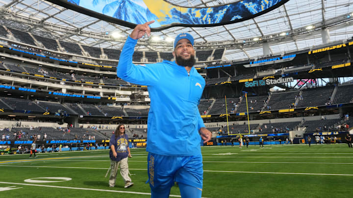Los Angeles Chargers receiver Keenan Allen leaves the field after the game against the Los Angeles Chargers at SoFi Stadium. 