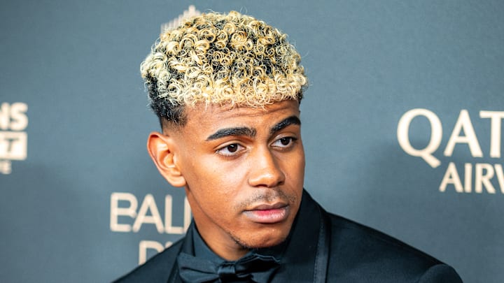 FRANCE-SPORTS-FOOTBALL-BALLON-D-OR-LAMINE-YAMAL-ARRIVAL