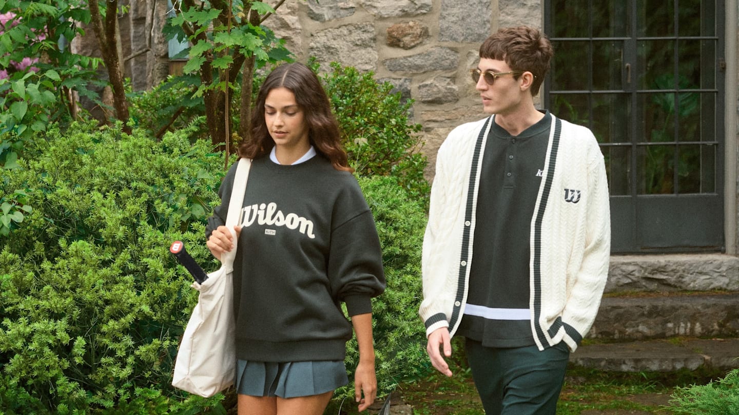 Kith Wilson Racquet Crew Vintage Tee L Kith × Wilson Kith Wilson